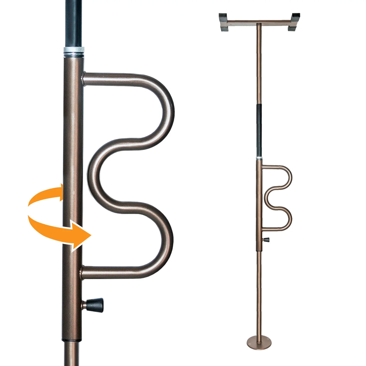 Stander Wonder Pole Plus and Curve Grab Bar