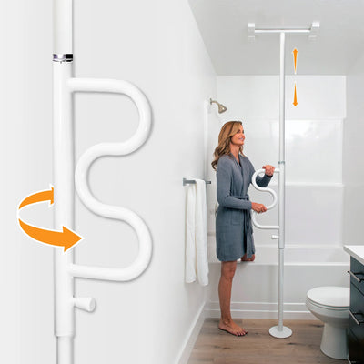 Stander Wonder Pole Plus and Curve Grab Bar