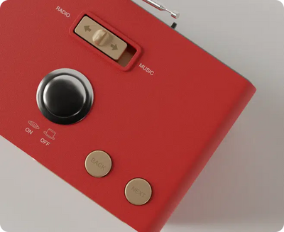 SMPL touchPlayer Radio and Music Player Red