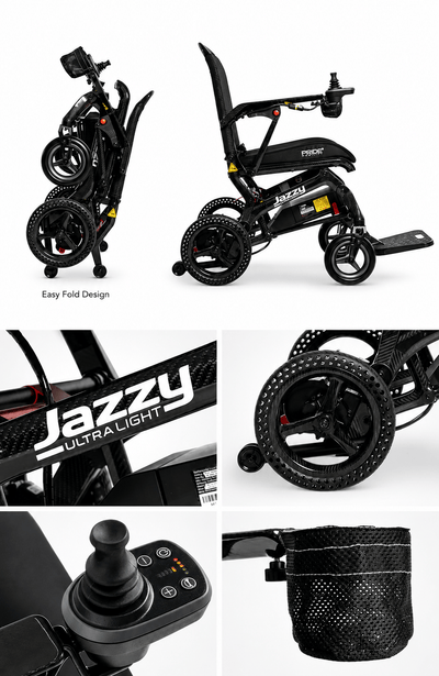 Pride Mobility Jazzy Ultra Light Folding Power Wheelchair JZULIGHT