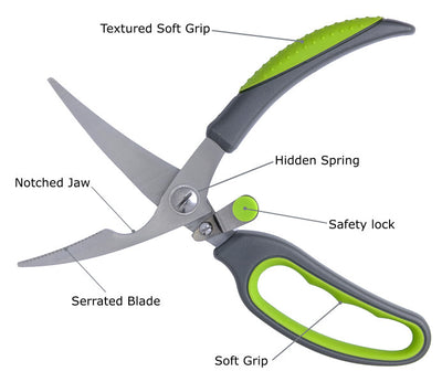 PETA Easi-Grip Self-Opening Multi-Function Kitchen Shears PKS-2