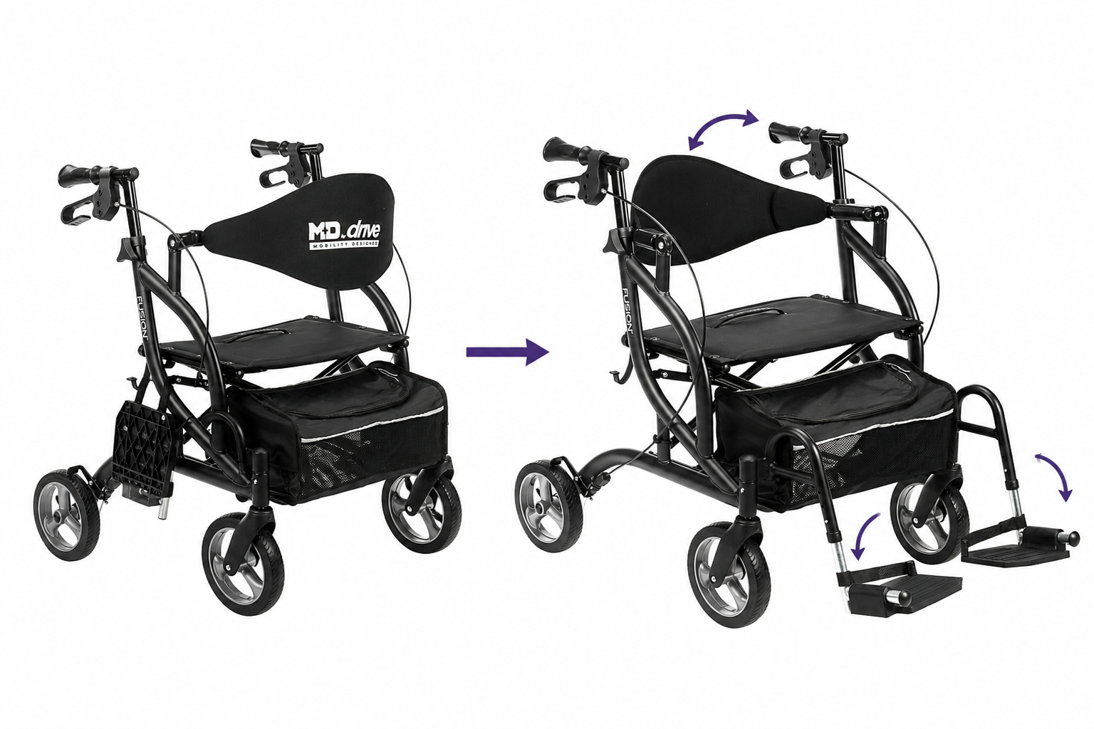Airgo Fusion 2-in-1 Rollator & Transport Chair | Healthcare Solutions
