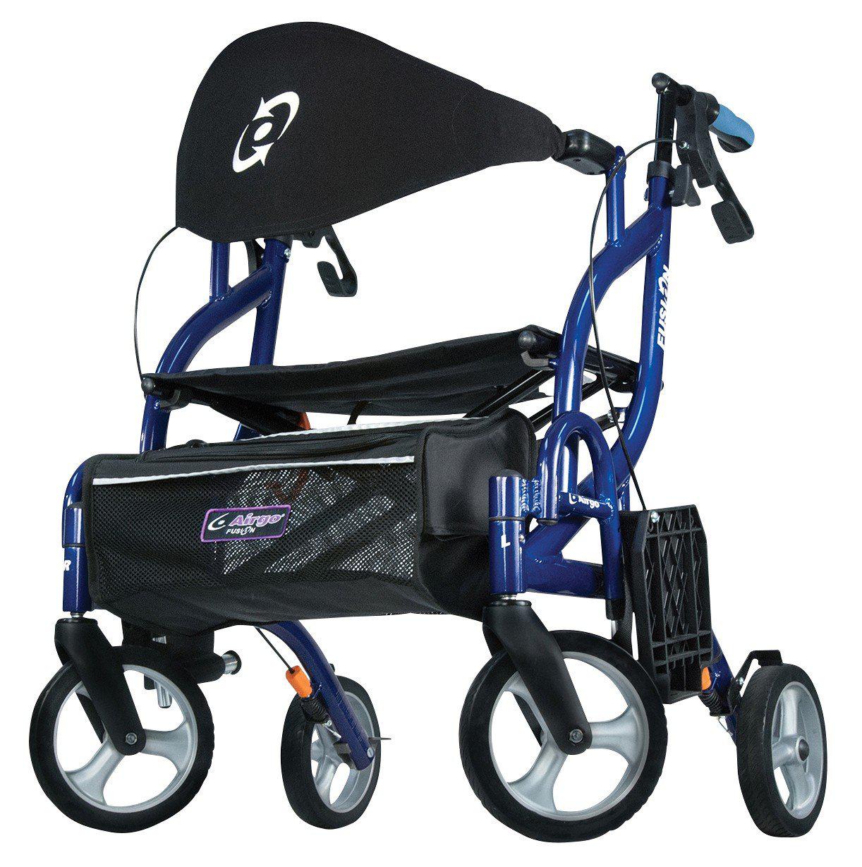 Airgo Fusion 2 IN 1 Folding Rollator & Transport Chair