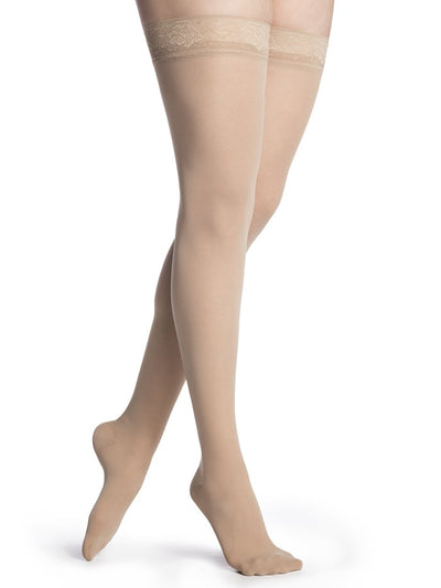 Sigvaris Womens Medium Sheer Thigh High 20-30mmHg