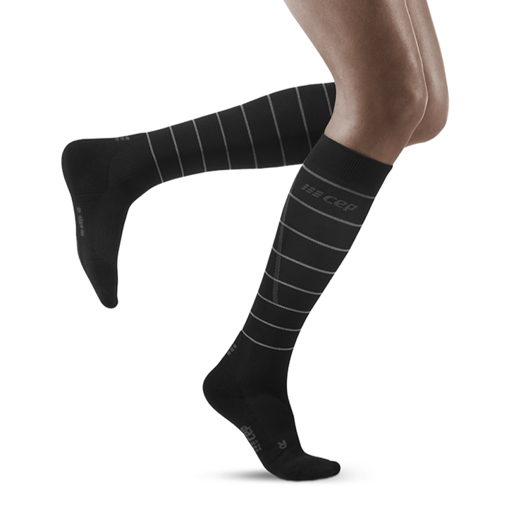 CEP Men's Reflective Tall Compression Socks 20-30mmHg