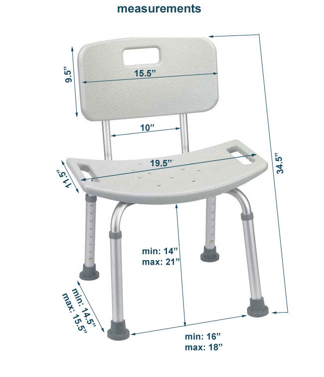Mobb Bath Chair with Back