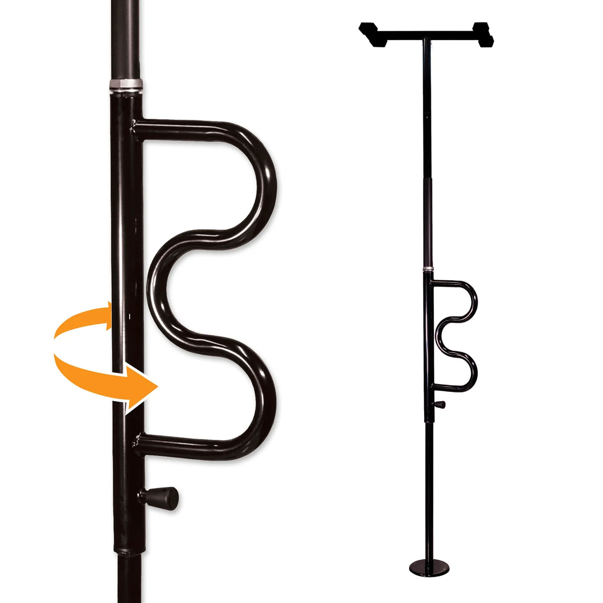 Stander Wonder Pole Plus and Curve Grab Bar