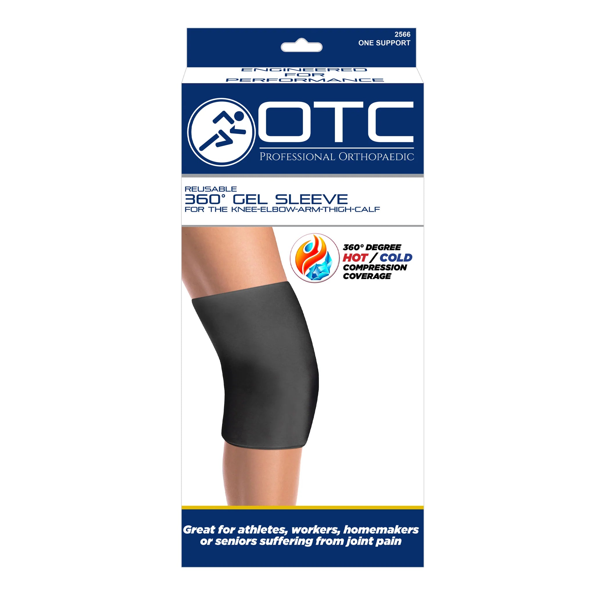 Hot or Cold 360° Gel Sleeve for Thigh, Knee, Arm, Elbow & Calf