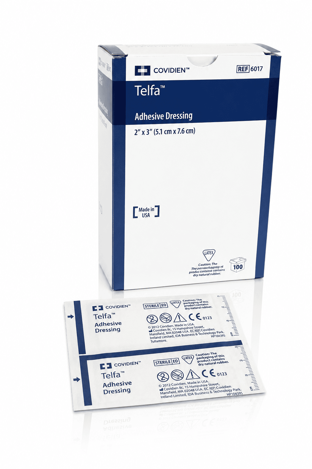 Covidien Telfa Ouchless Adhesive Dressing Gauze Pad