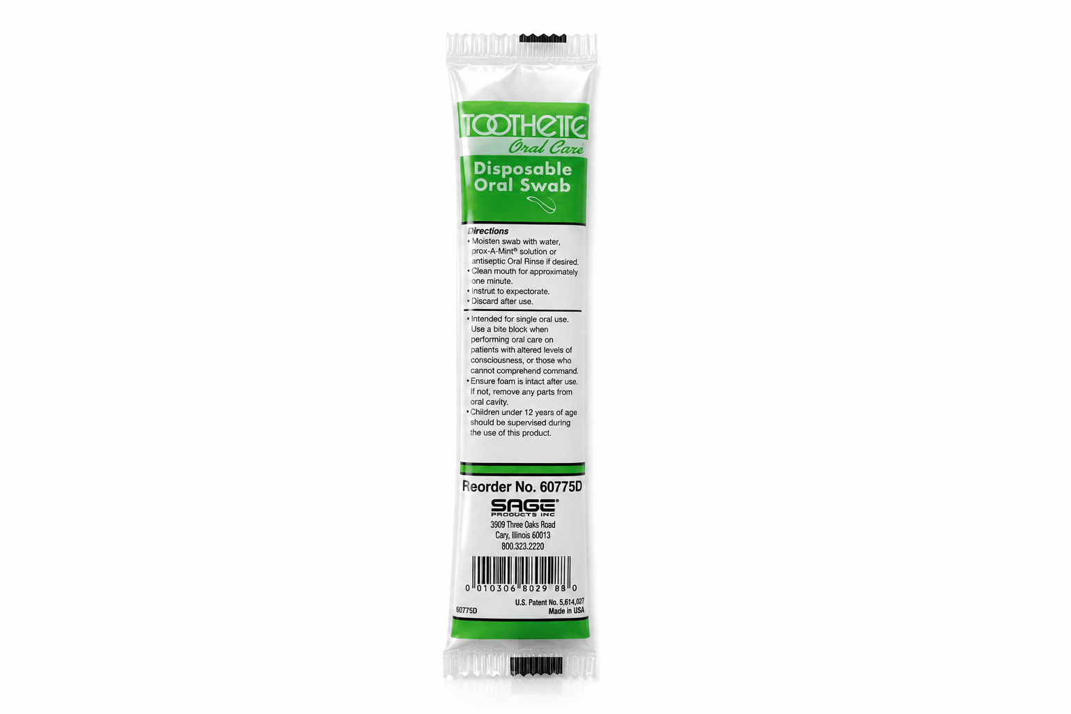 Toothette Oral Care Plus Dental Swabs untreated