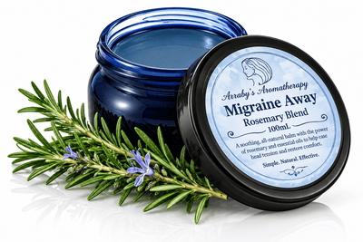 Arraby's Migraine Away Rosemary Blend - Aromatherapy Diffuser Jar