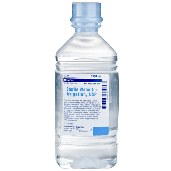 Sterile Water for Irrigation USP Pour Bottle 1000ml