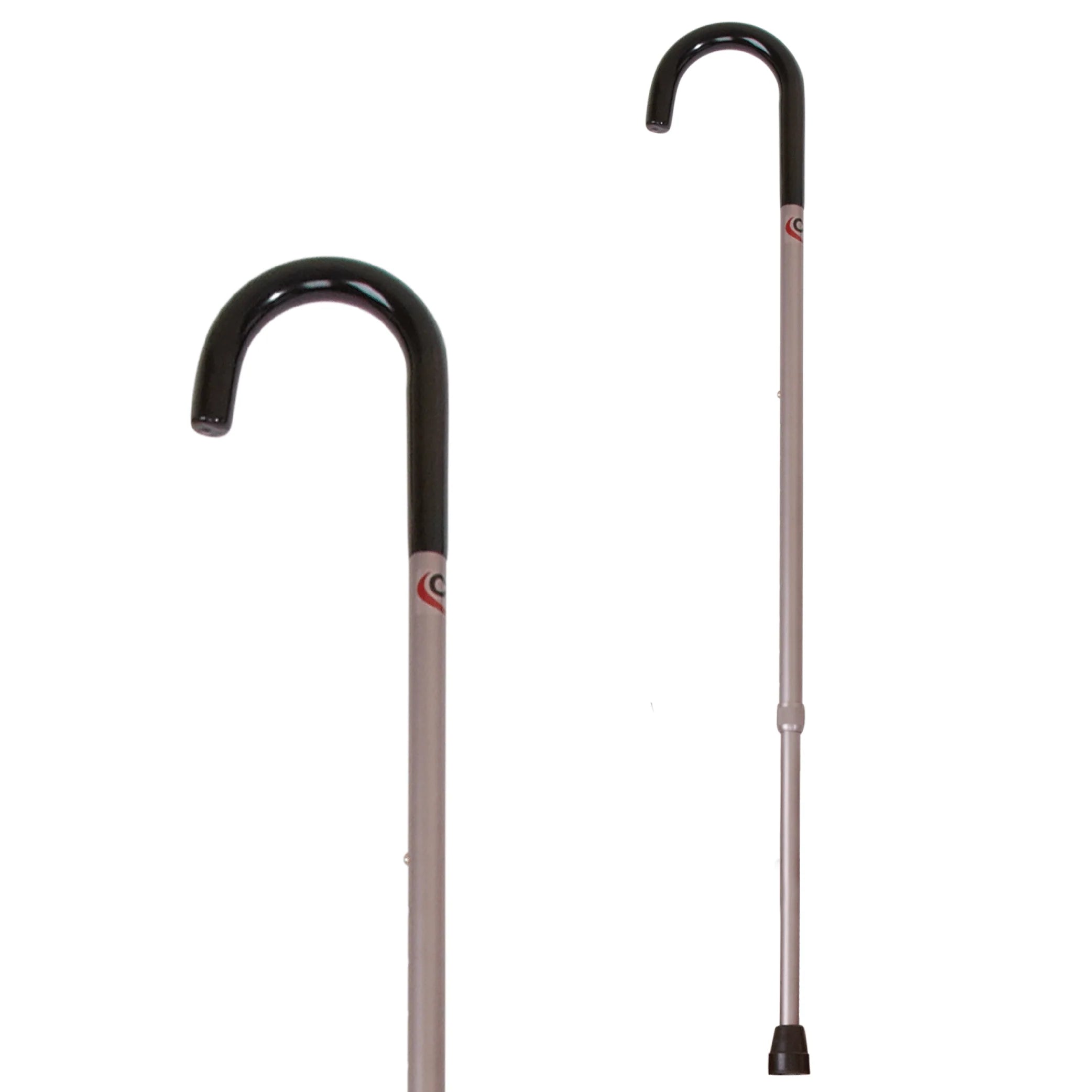 Carex Adjustable Aluminum Standard Round Handle Cane