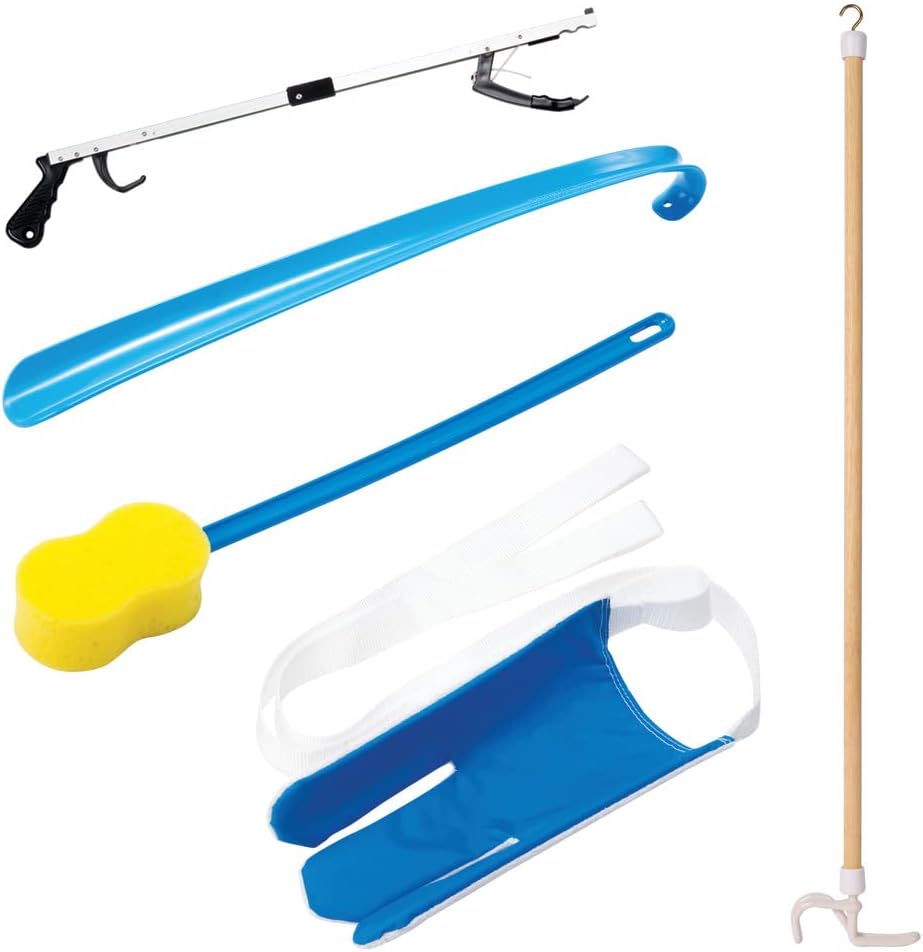 Carex Hip Kit 5-Piece Set for Hip Replacement Recovery