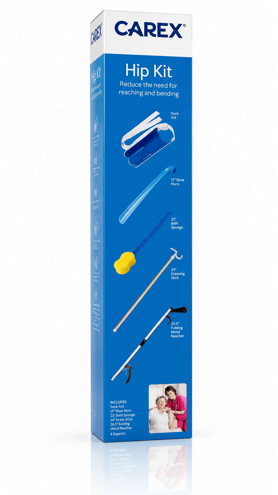 Carex Hip Kit 5-Piece Set for Hip Replacement Recovery