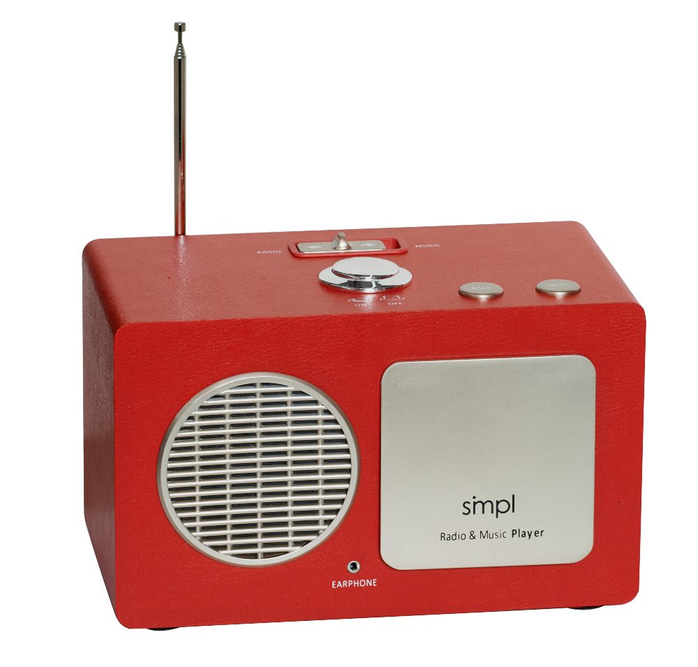 SMPL touchPlayer Radio and Music Player Red