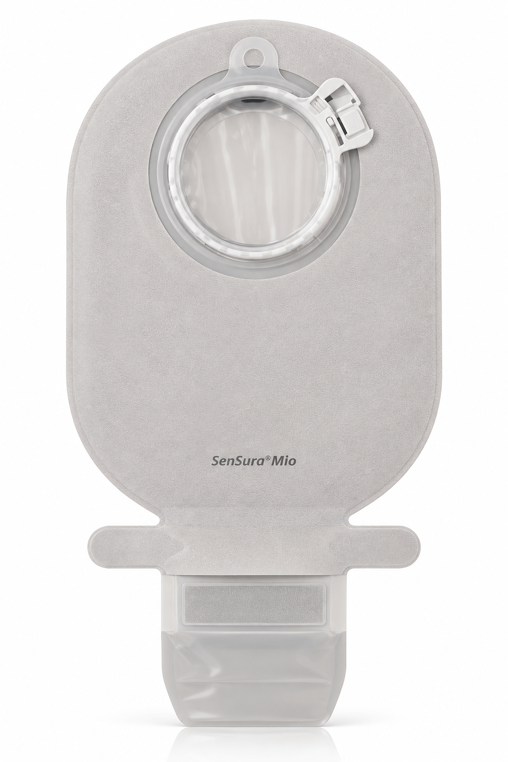 Coloplast Sensura Mio Click Two-Piece Drainable Pouch With Easiclose Wide-Outlet, Opaque With Inspection Window 11" (28cm), Flange 2-3/8" (60mm) - Box of 10