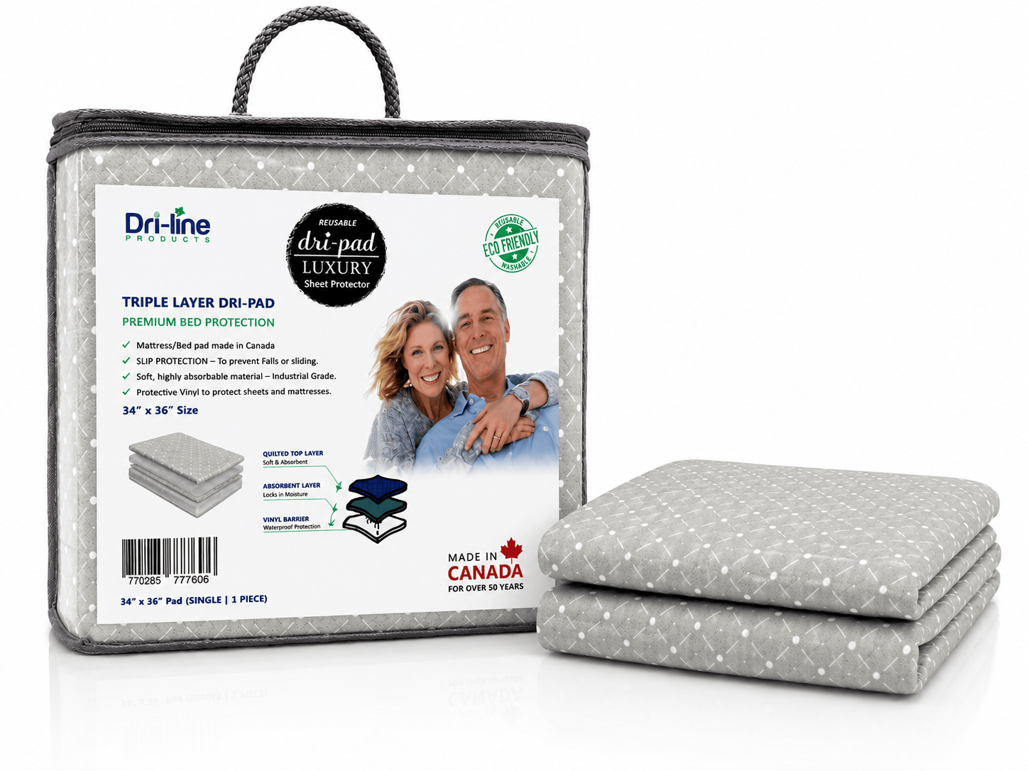 Dri-Pad Luxuri Reusable Underpad Sheet Protector