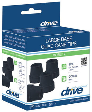 Drive Medical DMCRTL10321BKB cane tips