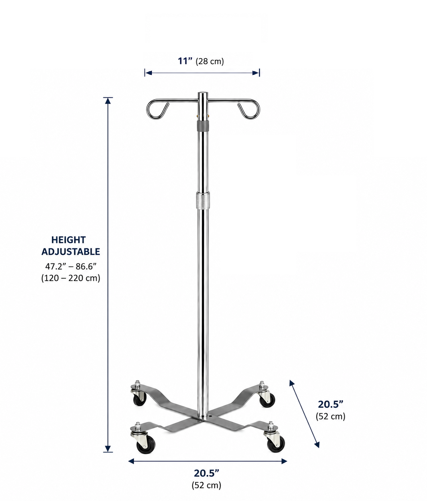 Drive Medical IV Pole Measurement