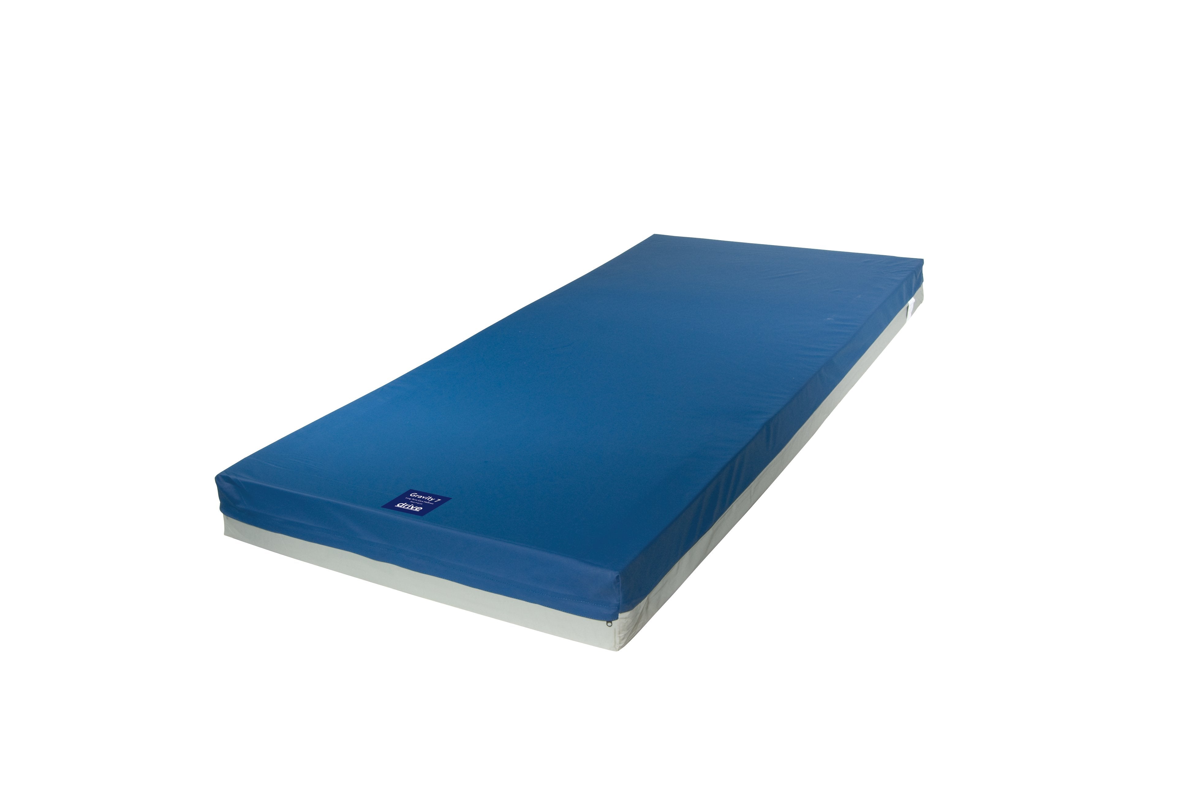Drive Medical Gravity 7 Mattress Cover installed on mattress