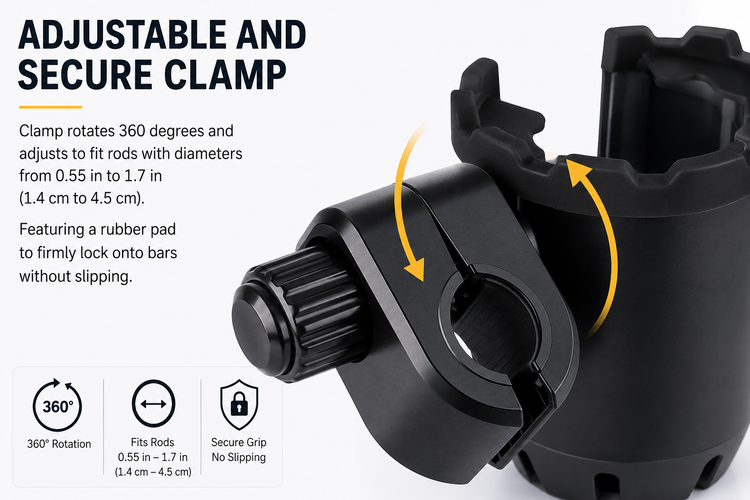 HCS Universal Cup Holder Clamp