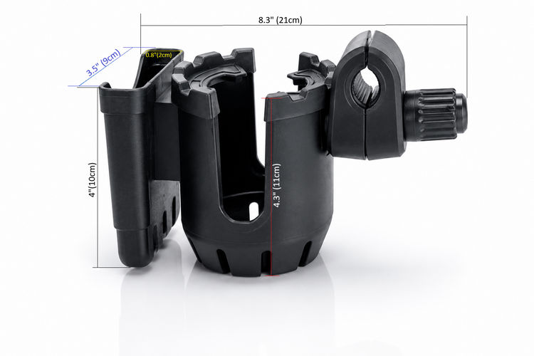 HCS Universal Cup Holder measurement
