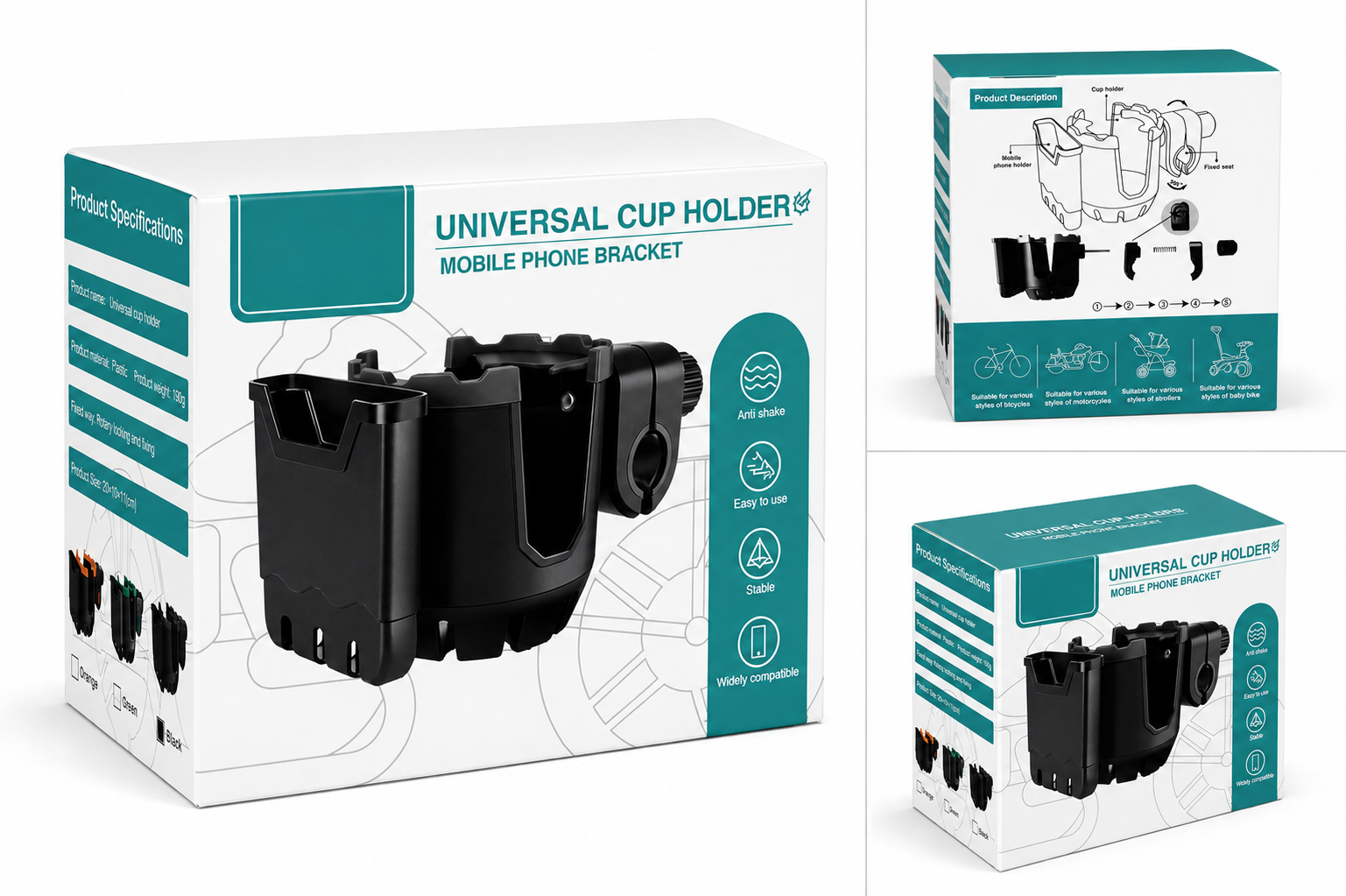 HCS Universal Cup Holder retail box