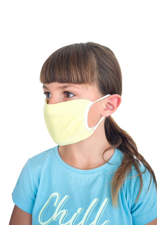 RELAXSAN REUSEABLE PEDIATRIC FACE MASK YELLOW