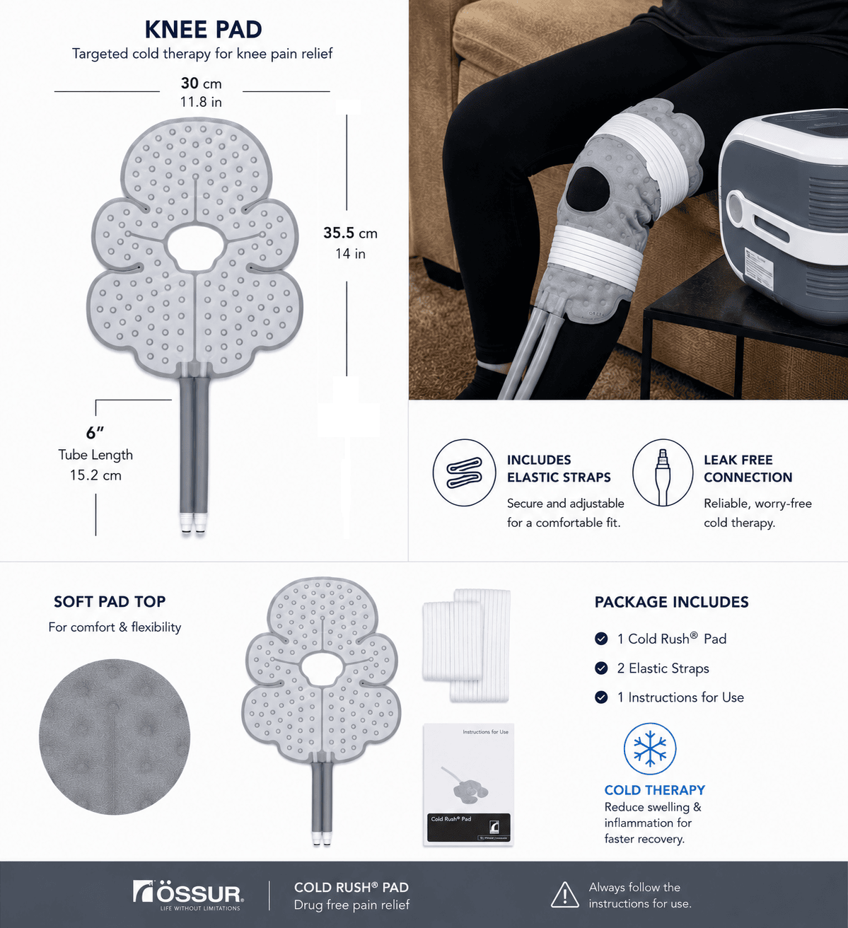 Ossur Cold Rush Cold Therapy Pads