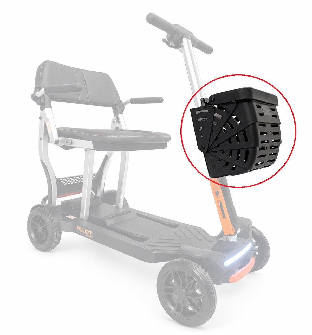 Movo Folding Front Basket for Pilot Scooter ME-21