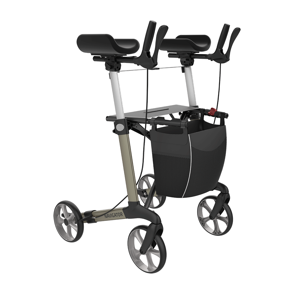 Rehasense Navigator Rollator with Rotating Forearm Supports