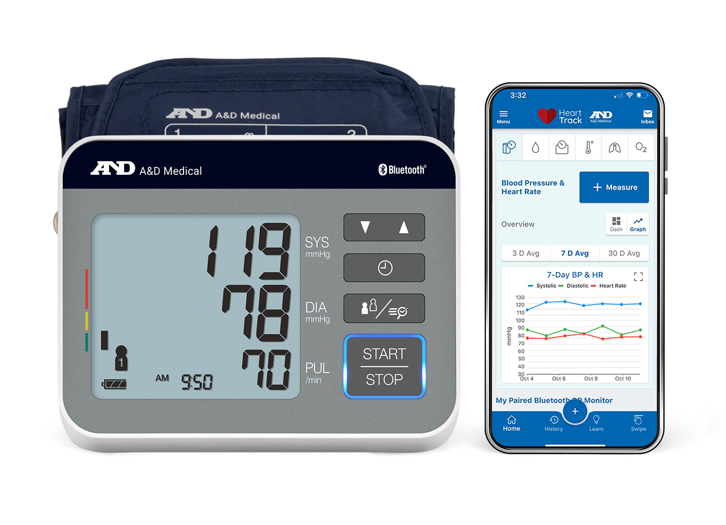 Precision Check Bluetooth Premium Blood Pressure Monitor