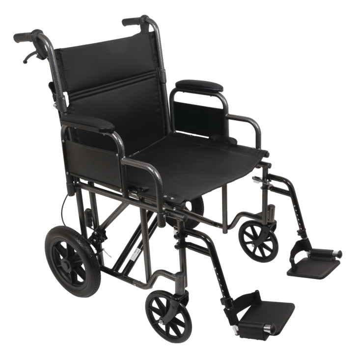 ProBasics Bariatric Steel Transport Chair 22"