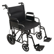 ProBasics Bariatric Steel Transport Chair 22"