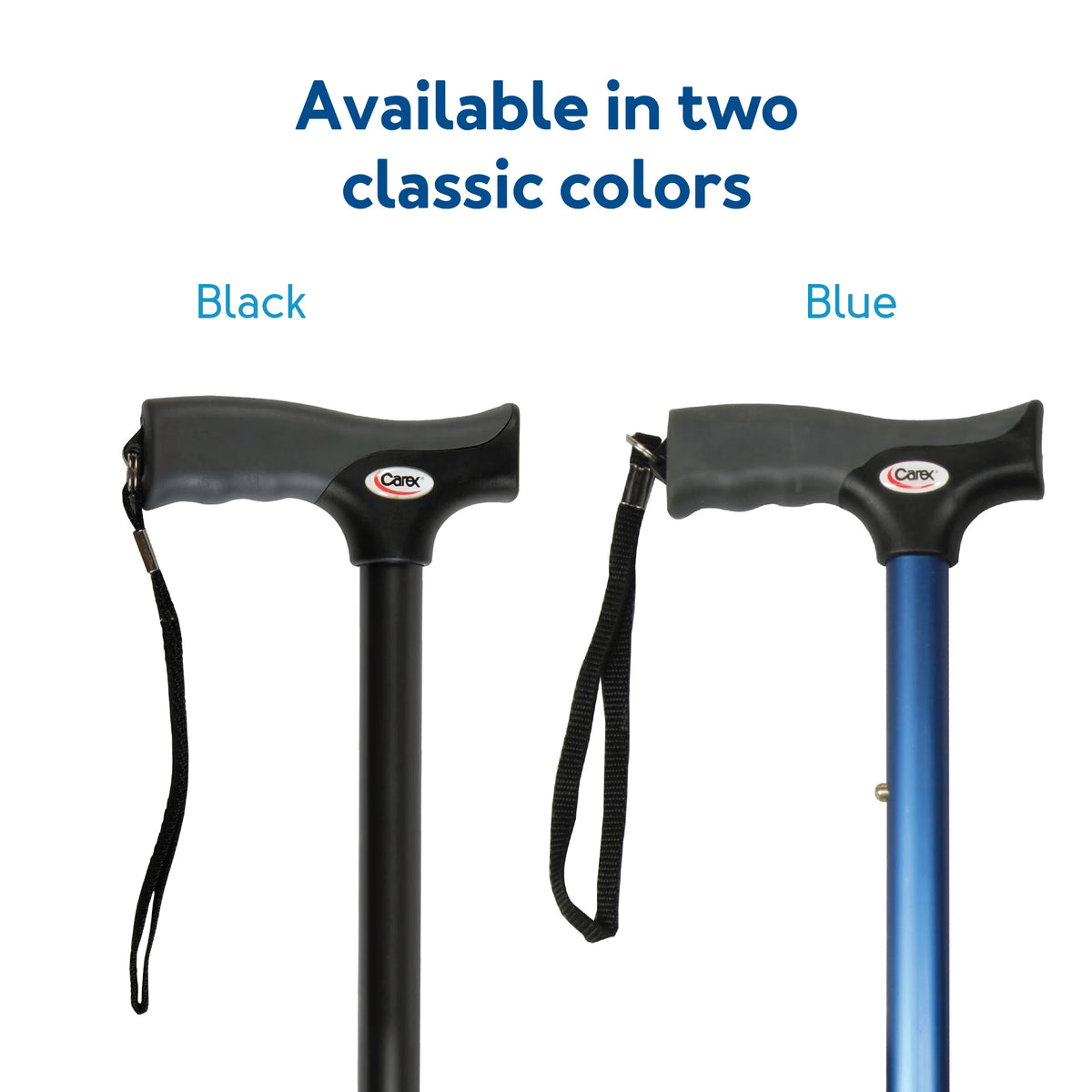 Handle Photo of Soft Grip Folding Cane with Derby Handle