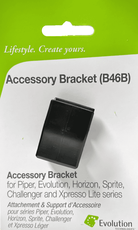 Evolution Technologies Rollator Accessory Bracket B (Piper, Evo, Horizon, Sprite, Challenger, and Xpresso Lite)