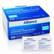 Alliance Antiseptic 70% Isopropyl Alcohol Pads, Medium (Box of 200) 211-MM-05507
