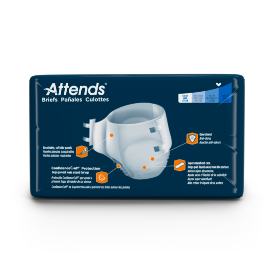 Back Photo of Attends Briefs, Youth/Small