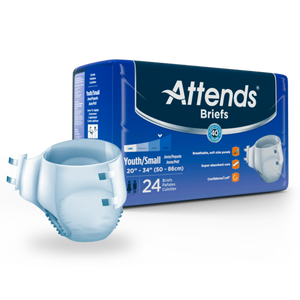 Side Photo of Attends Briefs, Youth/Small