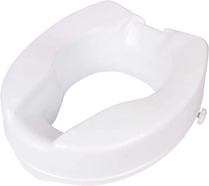 Side View Photo of Bariatic Safe Lock Raised Toilet Seat