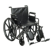 Photo of Bariatric Sentra EC Heavy-Duty Wheelchair in 20" with Elevating Leg Rest and Detachable Desk Arm