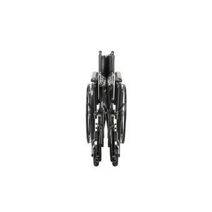 Folded Photo of Bariatric Sentra EC Heavy-Duty Wheelchair in 22" with Swinging Away Footrest and Detachable Full Arm