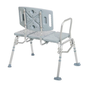 Back View Photo of Bariatric Transfer Bench with Removable Back and Arm