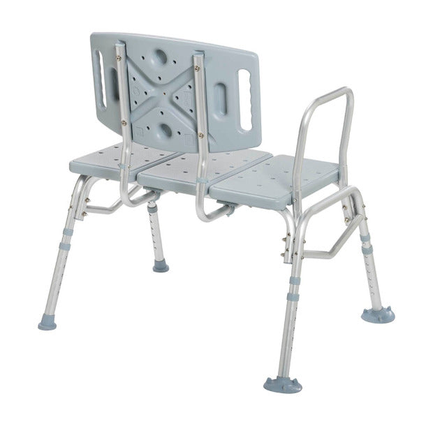 Back View Photo of Bariatric Transfer Bench with Removable Back and Arm