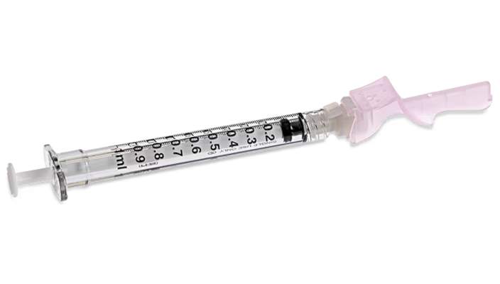 Photo of BD Eclipse Needle with detachable Luer-Lok Syringe 1c 27G 0.5 inch