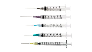 Photo of BD Luer-Lok Syringe with Attached Needle 22G x 1in 3mL