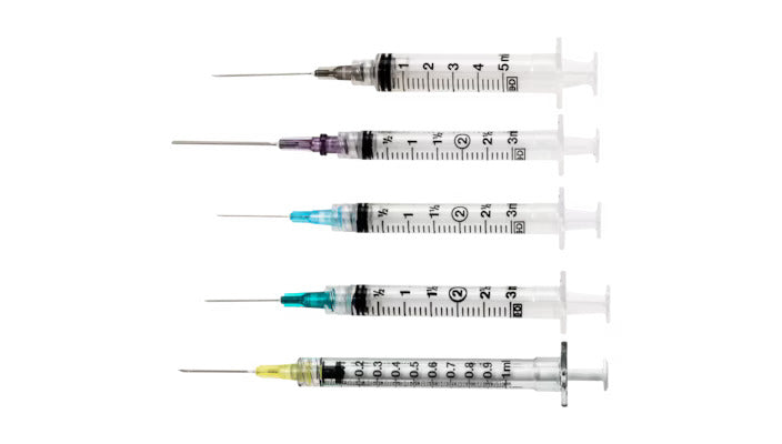 Photo of BD Luer-Lok Syringe with Attached Needle 22G x 1.5in 3mL