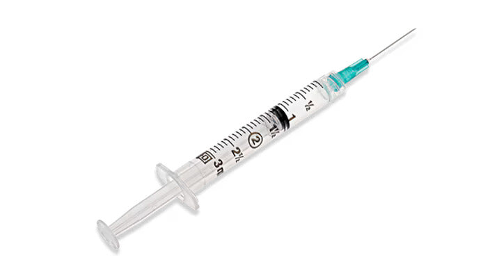 Photo of BD Luer-Lok Syringe with Attached Needle 23G x 1in 3mL