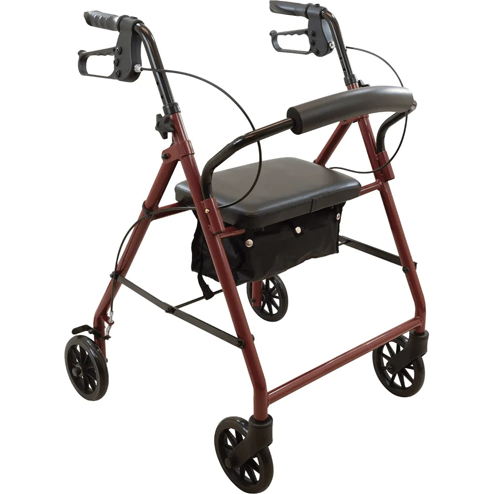 Knocked-Down Steel Rollator 6"